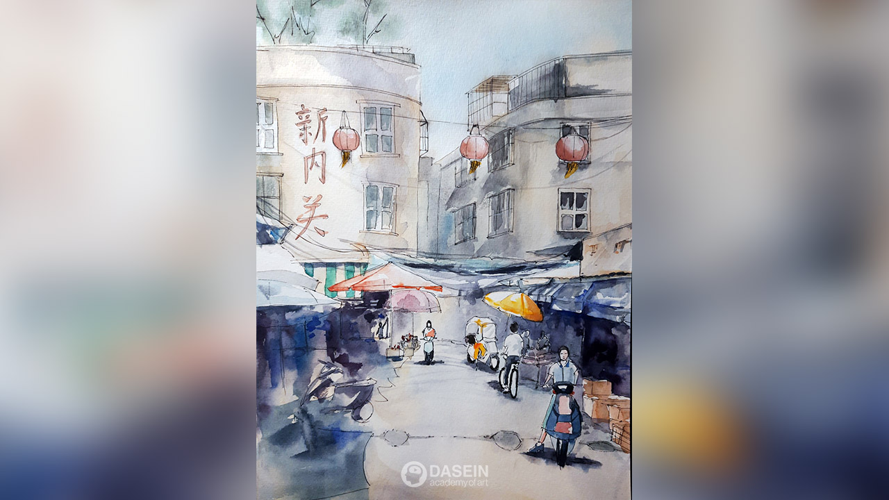 Painting Technique (Watercolor) by Chung Zhi Jian