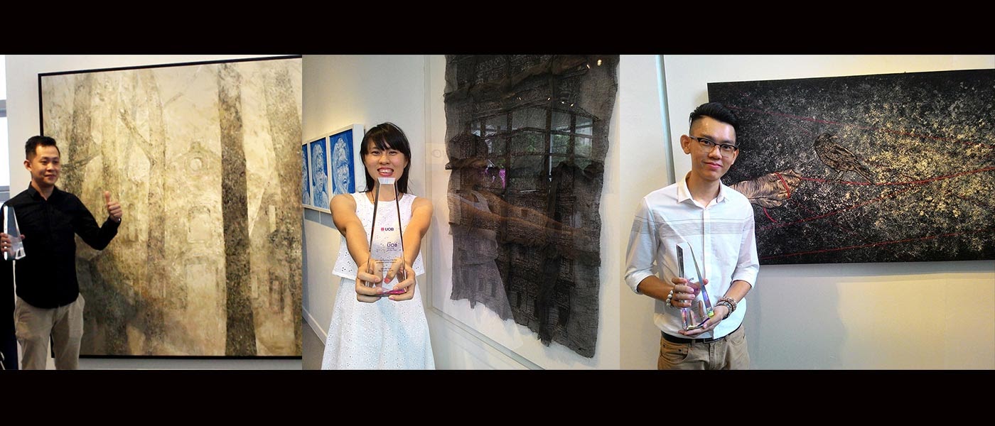 Student: Yim Yen Sum / Gan Tee Sheng / Hug Yin Wan Major: Fine Art Awards: 2015 UOB Painting Of The Year In The Established Category (USD 25,000) / Gold Prize / Bronze Prize